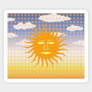 Orange Sunshine Blotter Sticker